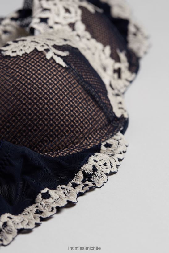 Intimissimi sujetador balconette giorgia flores bonitas mujer 347i-azul profundo/vainilla ropa interior L4BXFJ782
