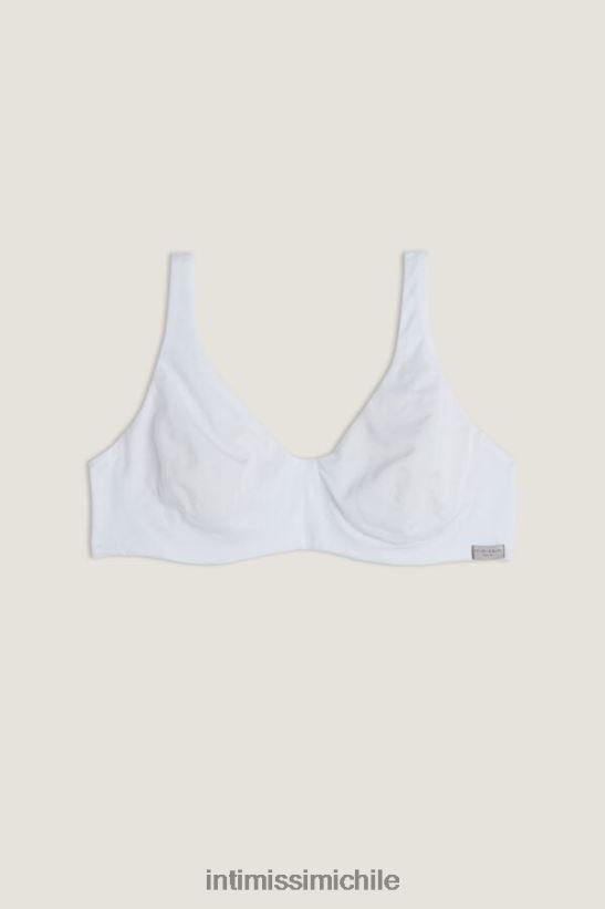 Intimissimi sujetador balconette greta de algodón natural mujer 001-blanco ropa interior L4BXFJ763