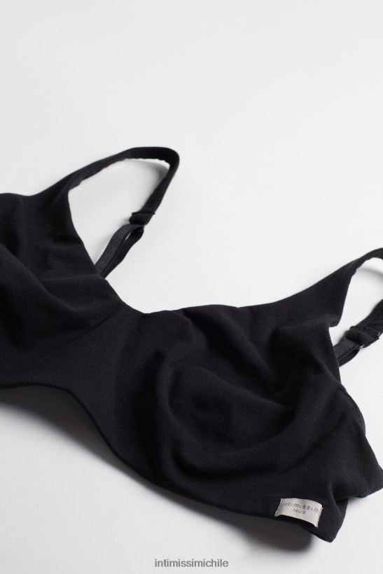 Intimissimi sujetador balconette greta de algodón natural mujer 019-negro ropa interior L4BXFJ762