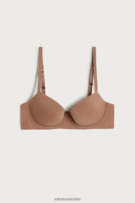 Intimissimi sujetador balconette sofia de microfibra con relleno mujer 417i-beige medio ropa interior L4BXFJ773