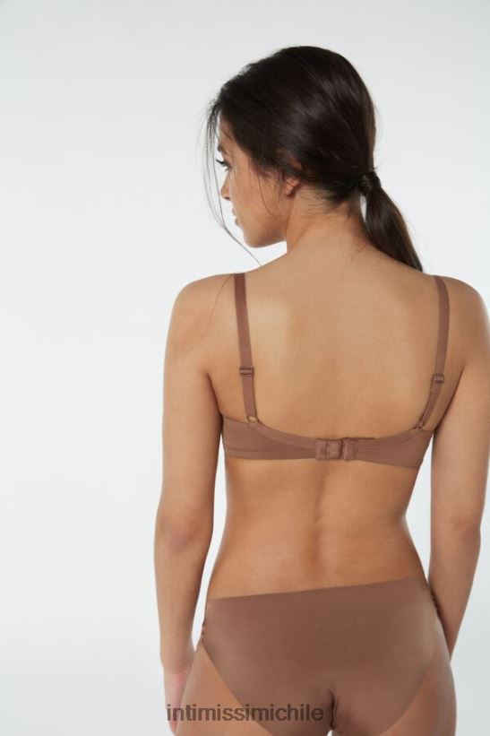 Intimissimi sujetador balconette sofia de microfibra con relleno mujer 502i-beige oscuro ropa interior L4BXFJ768