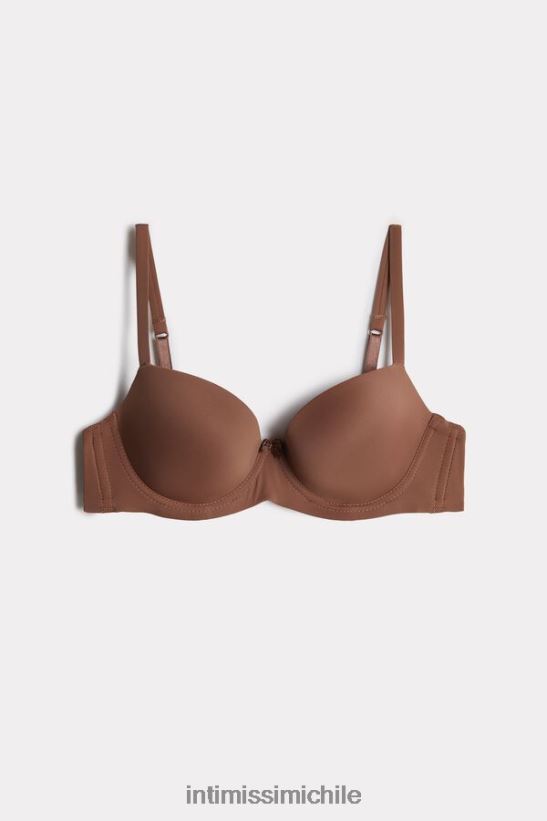 Intimissimi sujetador balconette sofia de microfibra con relleno mujer 502i-beige oscuro ropa interior L4BXFJ768