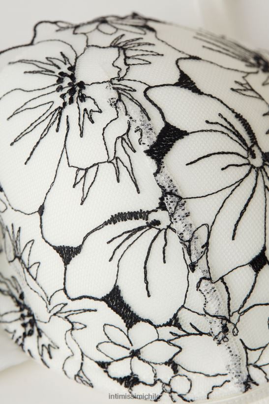 Intimissimi sujetador balconette sofia de pure joy mujer 4718-blanco polvo/negro ropa interior L4BXFJ566