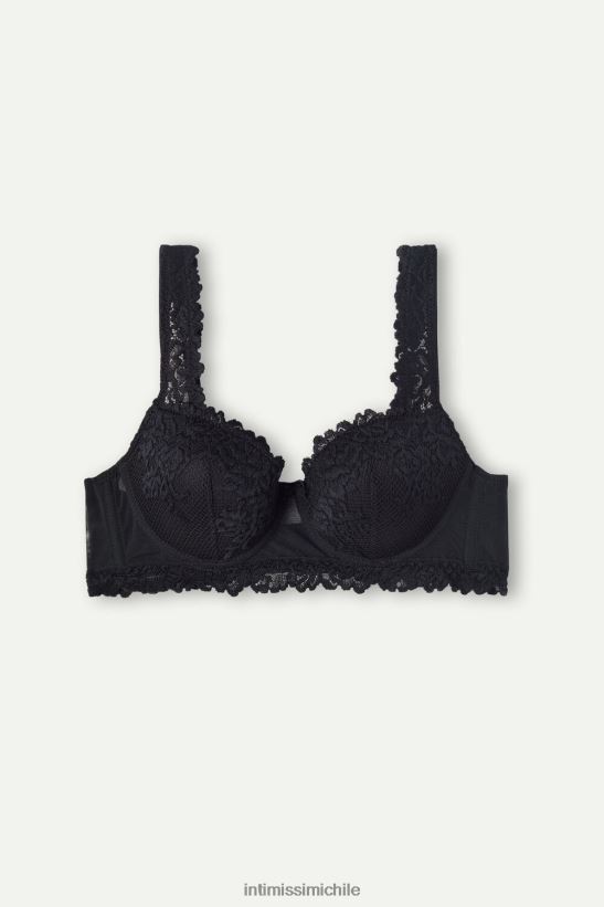 Intimissimi sujetador balconette sofia flores bonitas mujer 019-negro ropa interior L4BXFJ685