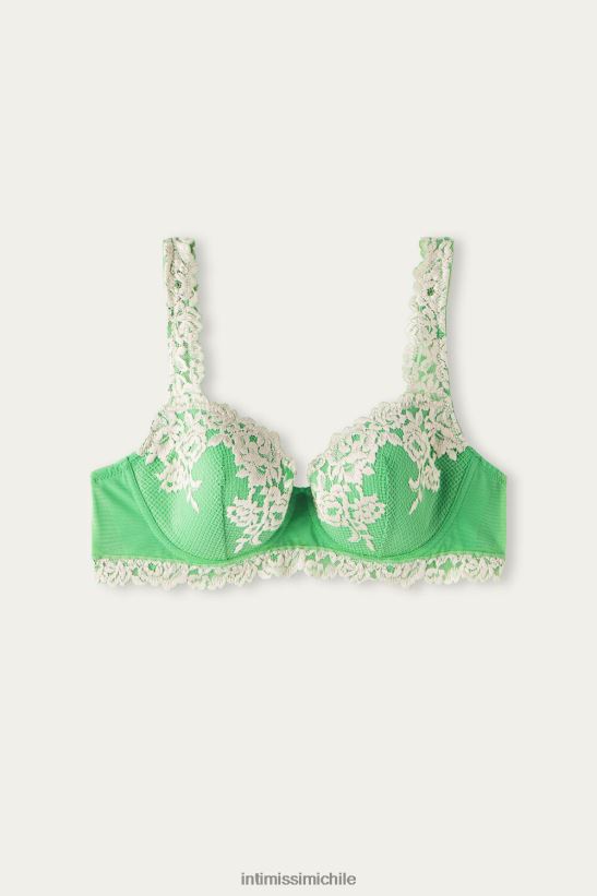 Intimissimi sujetador balconette sofia flores bonitas mujer 215j-manzana menta/marfil ropa interior L4BXFJ561