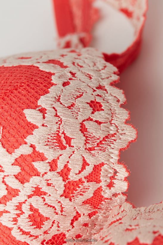 Intimissimi sujetador balconette sofia flores bonitas mujer 216j-llama escarlata/marfil ropa interior L4BXFJ559