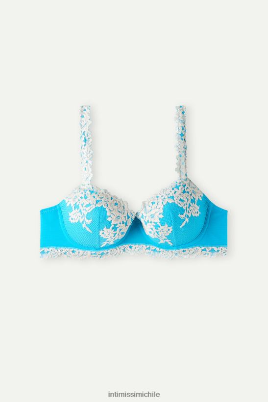 Intimissimi sujetador balconette sofia flores bonitas mujer 233j-digital turquesa/marfil ropa interior L4BXFJ574