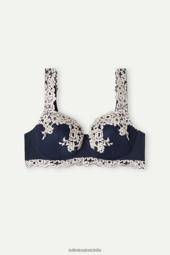 Intimissimi sujetador balconette sofia flores bonitas mujer 347i-azul profundo/vainilla ropa interior L4BXFJ545