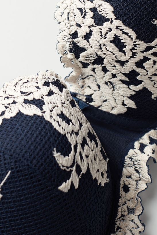 Intimissimi sujetador balconette sofia flores bonitas mujer 347i-azul profundo/vainilla ropa interior L4BXFJ545