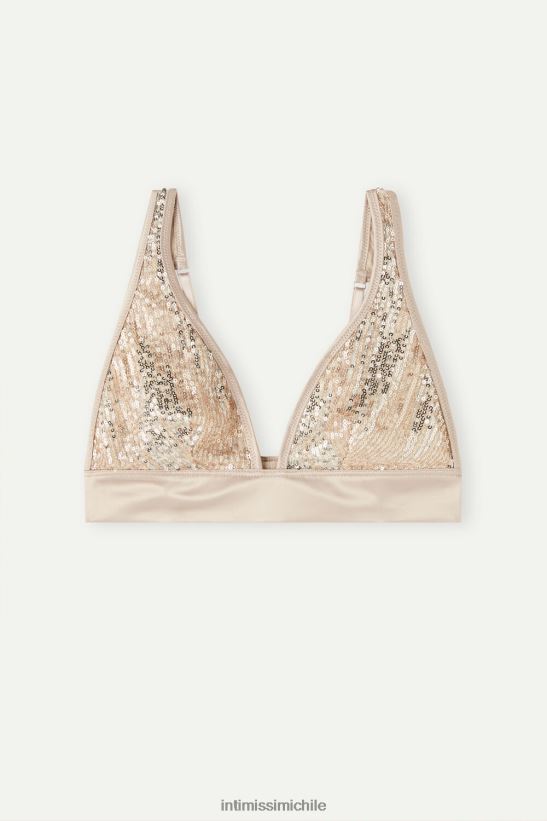 Intimissimi sujetador triangular con encanto brillante mujer 237j-natural/plata ropa interior L4BXFJ535