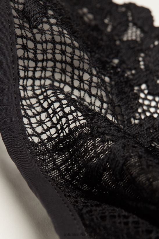 Intimissimi sujetador triangular lara flores bonitas mujer 019-negro ropa interior L4BXFJ687