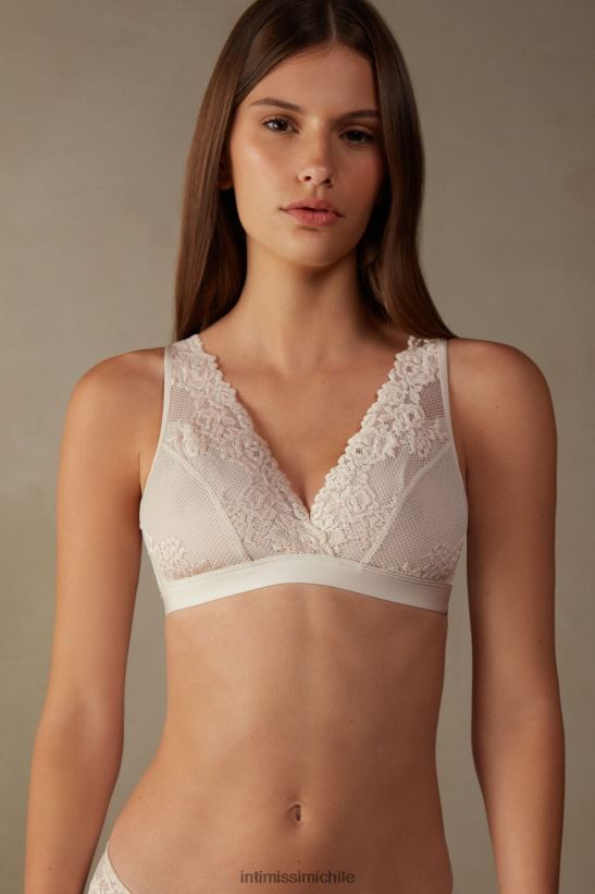 Intimissimi sujetador triangular lara flores bonitas mujer 2280-seda rosa ropa interior L4BXFJ638
