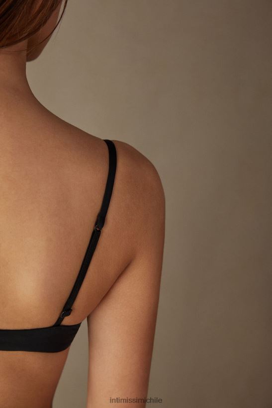 Intimissimi sujetador push-up bellissima de microfibra mujer 019-negro ropa interior L4BXFJ824