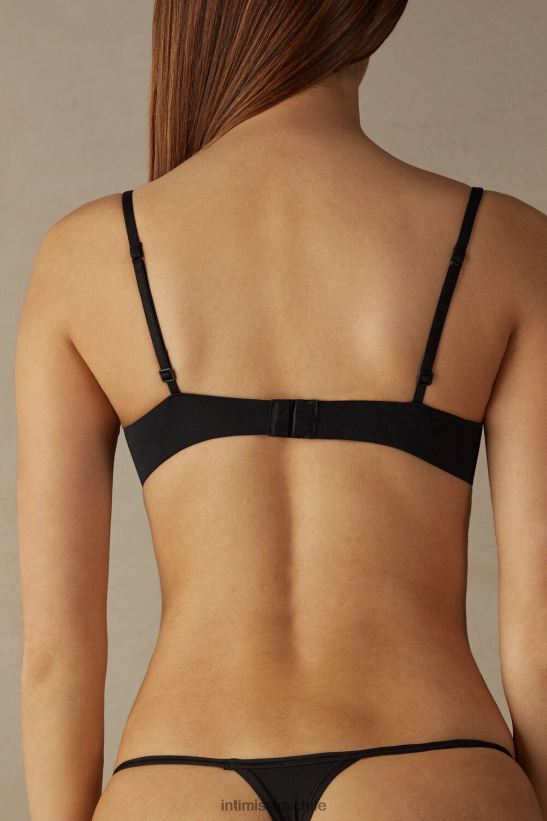 Intimissimi sujetador push-up bellissima de microfibra mujer 019-negro ropa interior L4BXFJ824