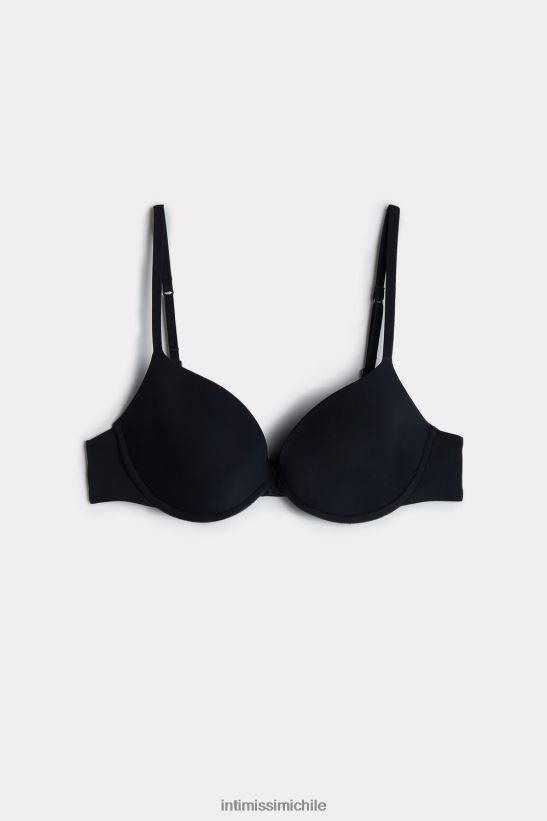 Intimissimi sujetador push-up bellissima de microfibra mujer 019-negro ropa interior L4BXFJ824