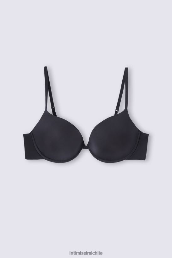Intimissimi sujetador push-up bellissima ultraligero de microfibra mujer 019-negro ropa interior L4BXFJ490