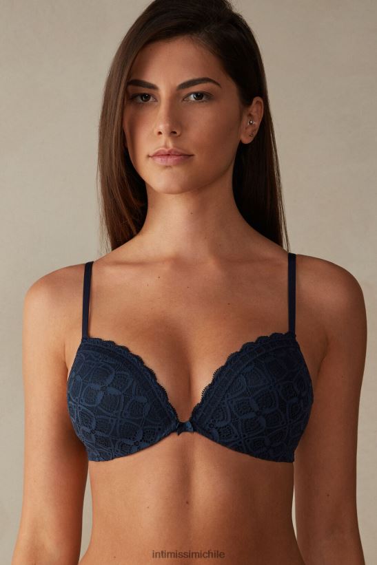 Intimissimi sujetador push-up de encaje silvia mujer 1467-azul intenso ropa interior L4BXFJ612