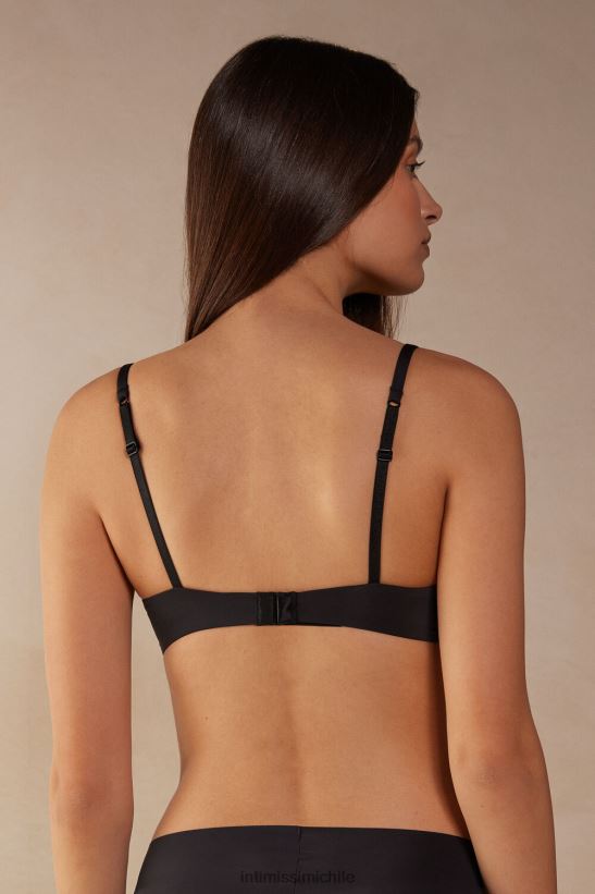 Intimissimi sujetador push-up monica ultraligero de microfibra mujer 019-negro ropa interior L4BXFJ507