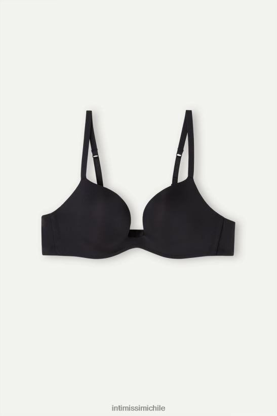 Intimissimi sujetador push-up monica ultraligero de microfibra mujer 019-negro ropa interior L4BXFJ507