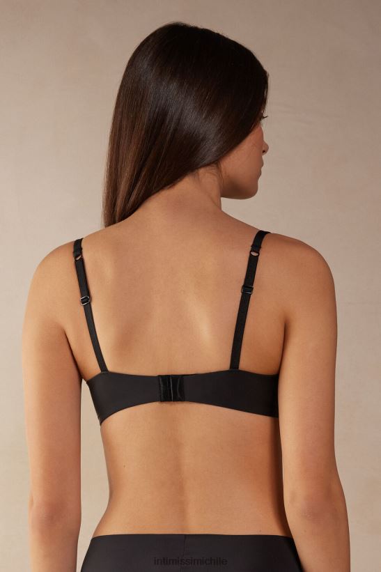 Intimissimi sujetador push-up silvia de microfibra ultraligero mujer 019-negro ropa interior L4BXFJ550