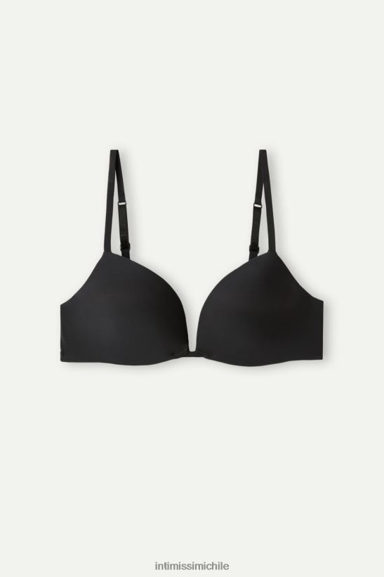 Intimissimi sujetador push-up silvia de microfibra ultraligero mujer 019-negro ropa interior L4BXFJ550