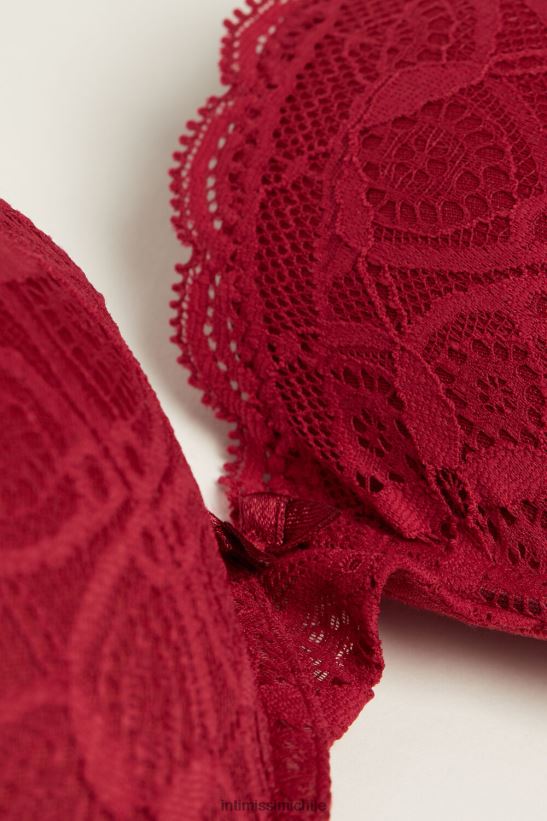 Intimissimi sujetador súper push-up de encaje elettra mujer 1473-rojo ropa interior L4BXFJ662