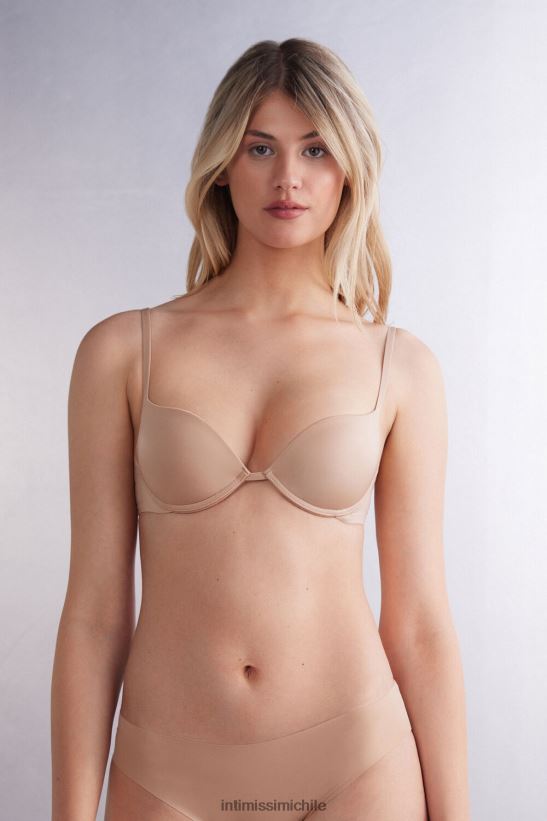 Intimissimi sujetador súper push-up de microfibra ultraligero simona mujer 044-beige suave ropa interior L4BXFJ500