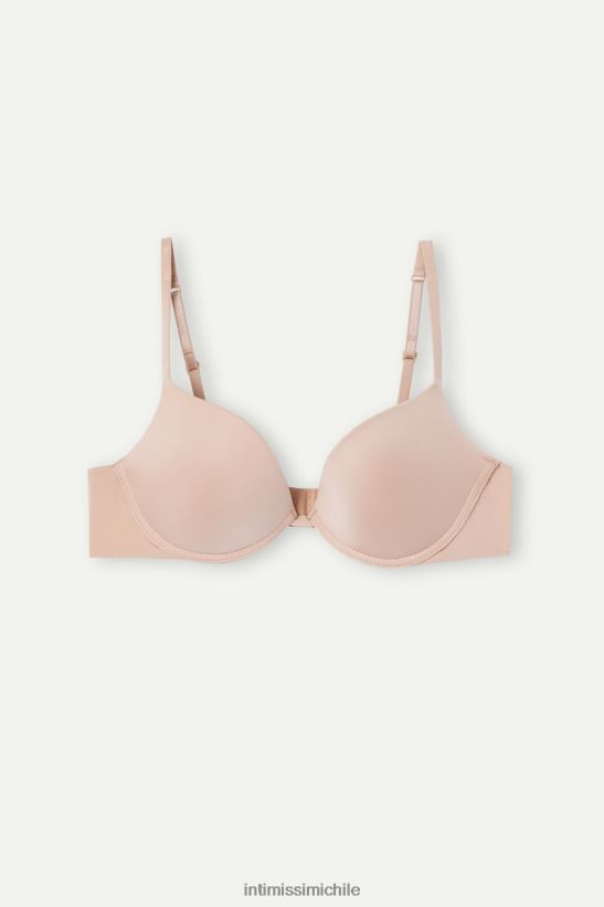 Intimissimi sujetador súper push-up de microfibra ultraligero simona mujer 044-beige suave ropa interior L4BXFJ500