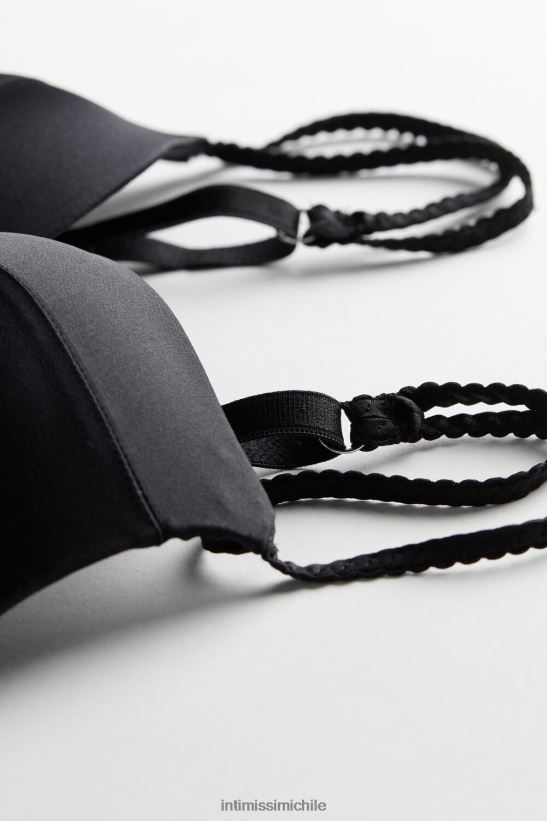 Intimissimi sujetador súper push-up de seda mia mujer 019-negro ropa interior L4BXFJ796