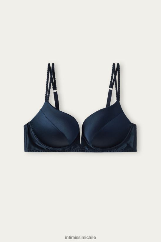 Intimissimi sujetador súper push-up de seda mia mujer 1467-azul intenso ropa interior L4BXFJ659