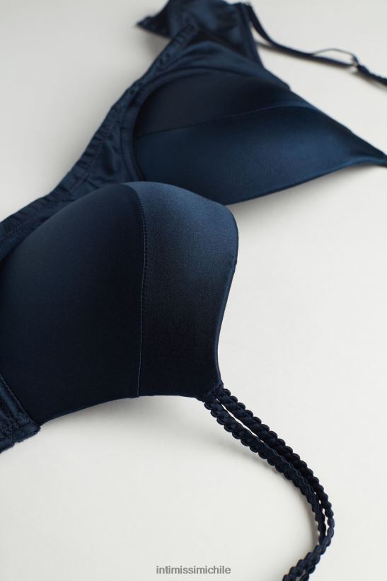 Intimissimi sujetador súper push-up de seda mia mujer 1467-azul intenso ropa interior L4BXFJ659
