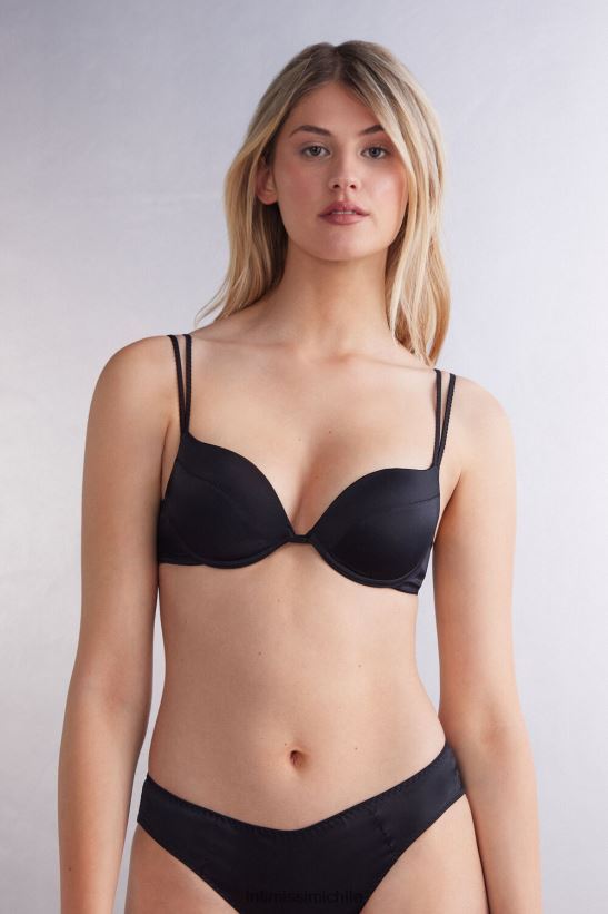 Intimissimi sujetador súper push-up de seda simona mujer 019-negro ropa interior L4BXFJ495