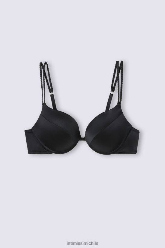 Intimissimi sujetador súper push-up de seda simona mujer 019-negro ropa interior L4BXFJ495