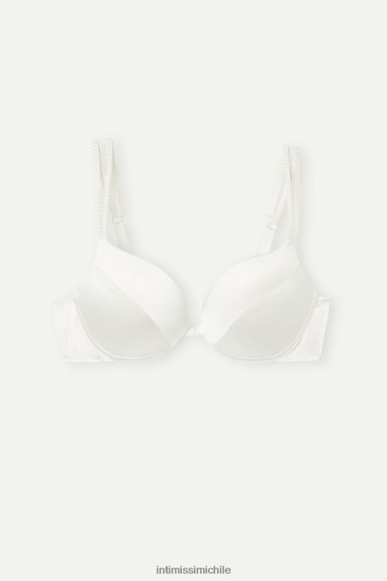 Intimissimi sujetador súper push-up de seda simona mujer 2127-blanco polvo ropa interior L4BXFJ493