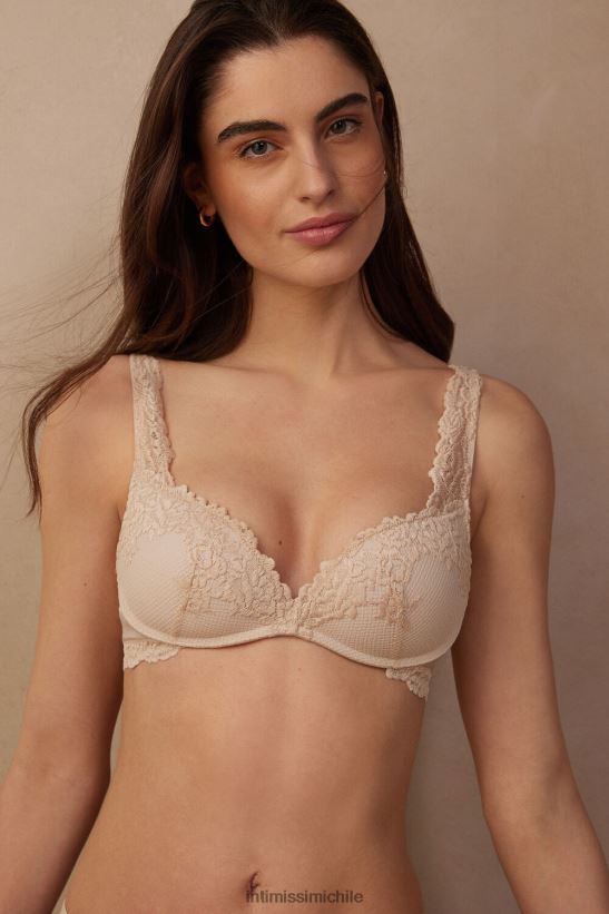 Intimissimi sujetador súper push-up gioia flores bonitas mujer 2280-seda rosa ropa interior L4BXFJ637