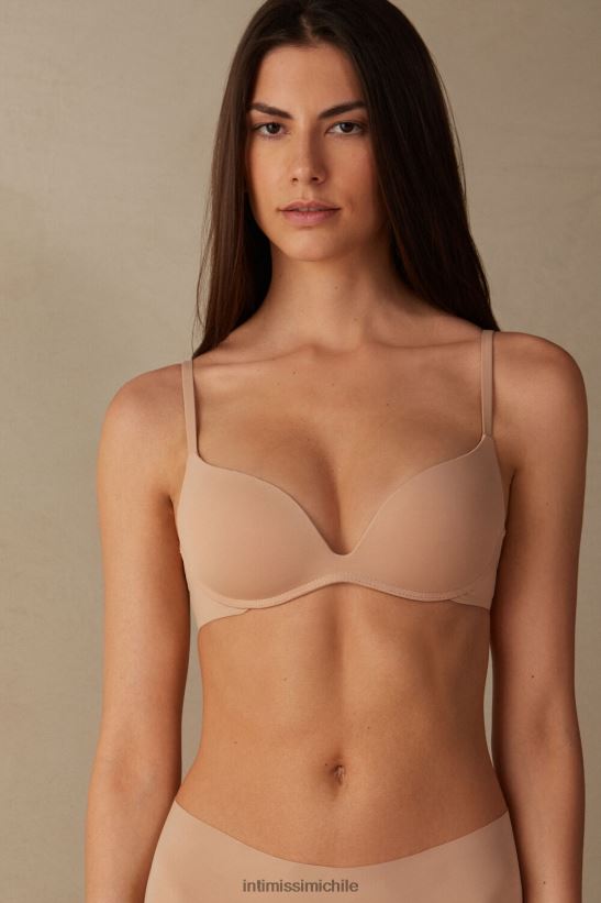 Intimissimi sujetador super push-up microfibra copa gioia b mujer 044-beige suave ropa interior L4BXFJ839