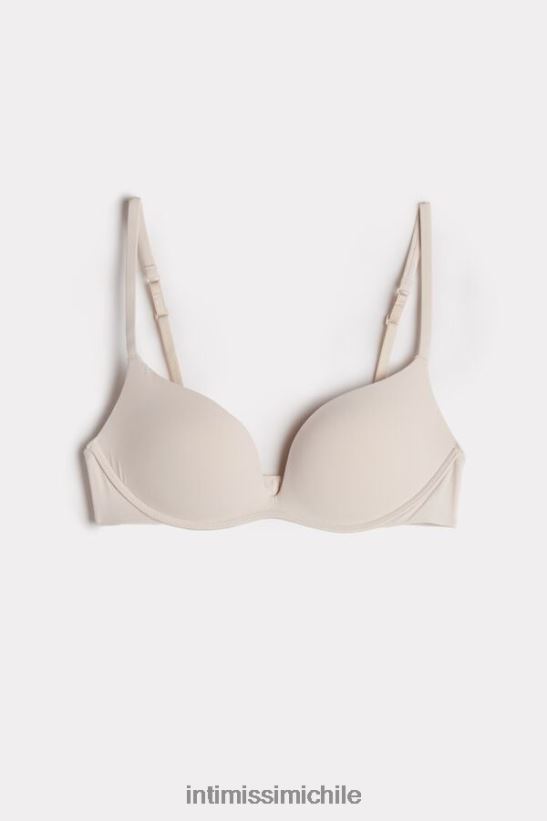 Intimissimi sujetador super push-up microfibra copa gioia b mujer 2280-seda rosa ropa interior L4BXFJ838