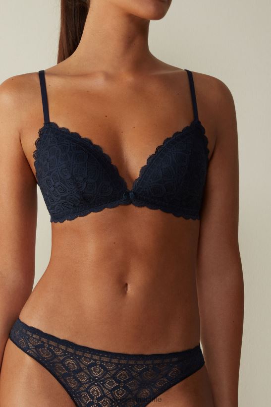 Intimissimi sujetador triangular de encaje tiziana mujer 1467-azul intenso ropa interior L4BXFJ717