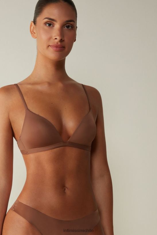 Intimissimi sujetador triangular tiziana de microfibra mujer 502i-beige oscuro ropa interior L4BXFJ729