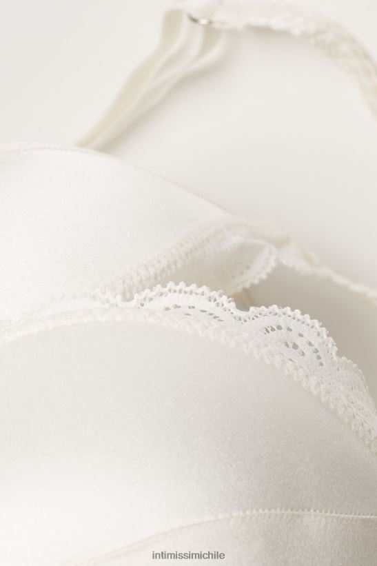 Intimissimi sujetador triangular tiziana de seda y encaje mujer 2127-blanco polvo ropa interior L4BXFJ786