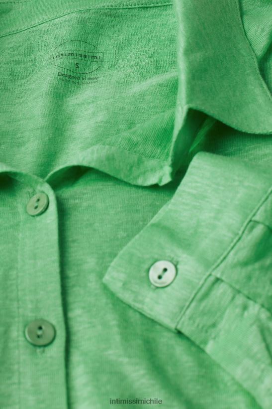 Intimissimi camisa de lino de manga larga mujer 218j-manzana menta vestir L4BXFJ1308