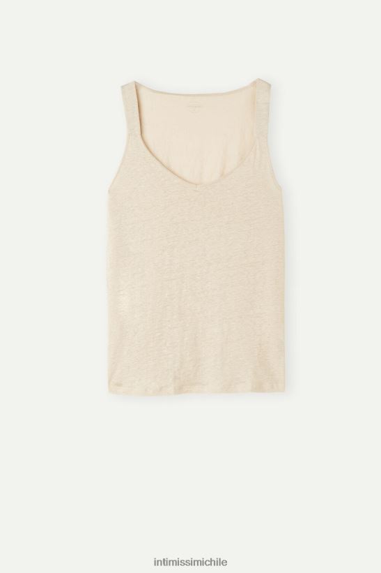 Intimissimi camisola de lino mujer 913i-cuerda beige vestir L4BXFJ1293