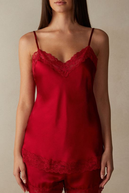 Intimissimi top de encaje y seda mujer 1473-rojo vestir L4BXFJ1475