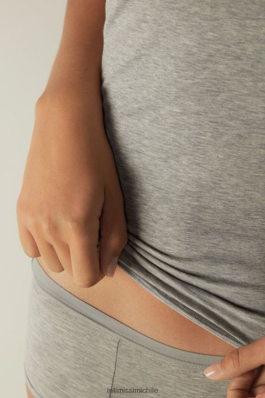 Intimissimi top de tirantes de algodón natural mujer 031-mezcla gris claro vestir L4BXFJ1485