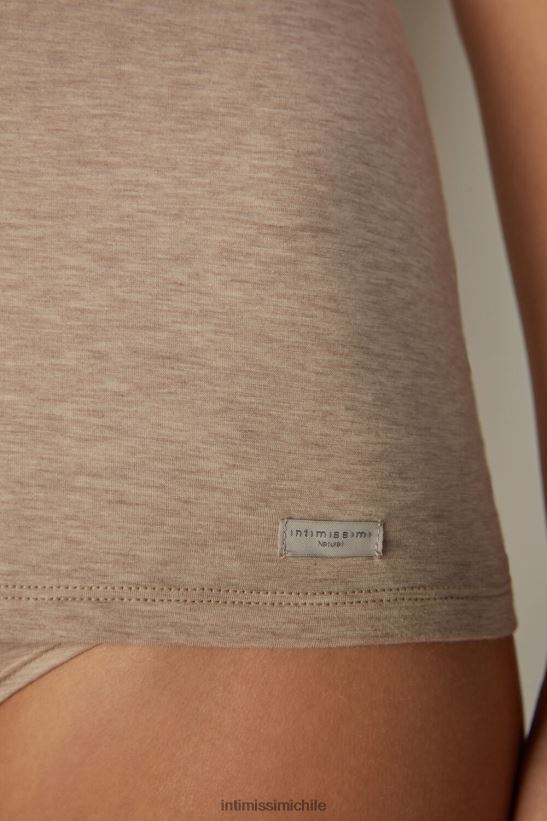 Intimissimi top de tirantes de algodón natural mujer 112i-mezcla natural vestir L4BXFJ1441