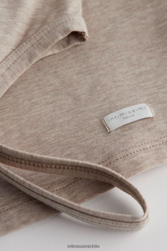 Intimissimi top de tirantes de algodón natural mujer 112i-mezcla natural vestir L4BXFJ1441