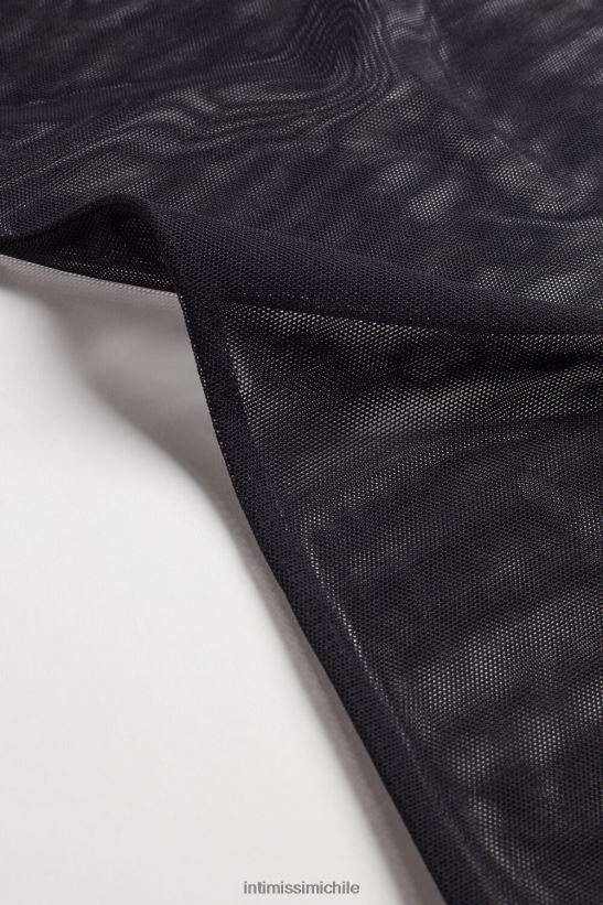 Intimissimi top de tul con tirantes finos mujer 019-negro vestir L4BXFJ1406