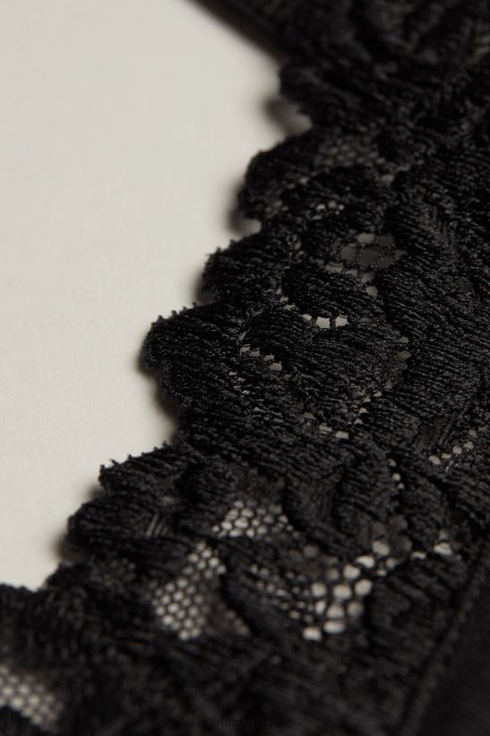 Intimissimi top modal flores bonitas mujer 019-negro vestir L4BXFJ1388