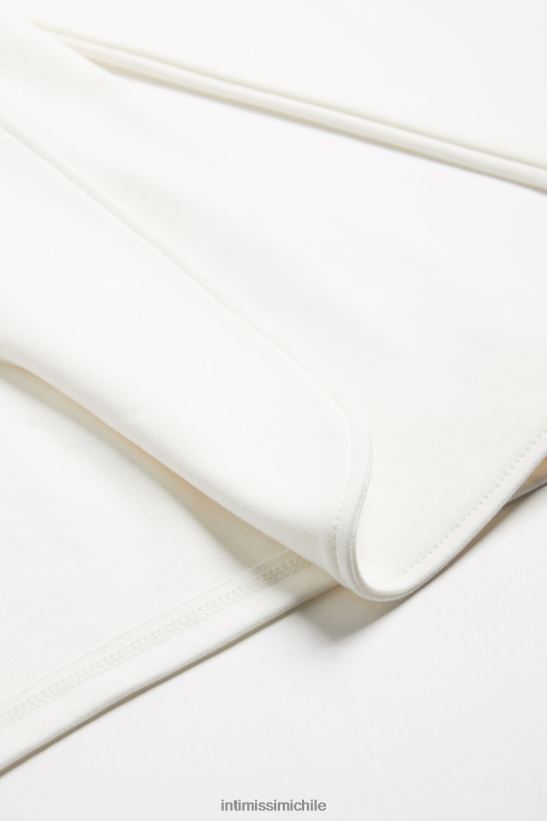 Intimissimi cárdigan de interlock de algodón de manga larga mujer 2127-blanco polvo vestir L4BXFJ1413