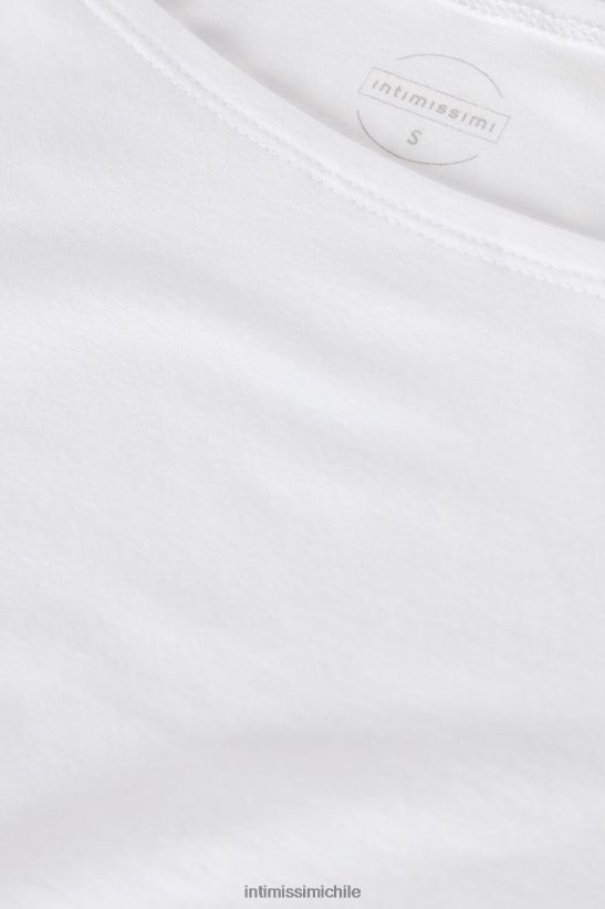 Intimissimi top micromodal de manga larga con cuello barco mujer 7478-blanco leche vestir L4BXFJ1357